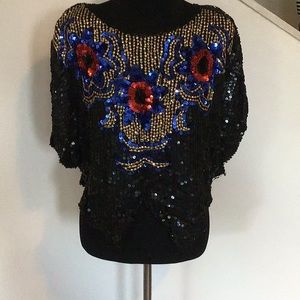 Vintage sequin top